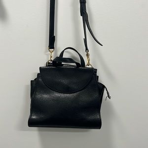 Kate Spade Saturday A Mini Satchel Black Leather Crossbody Purse